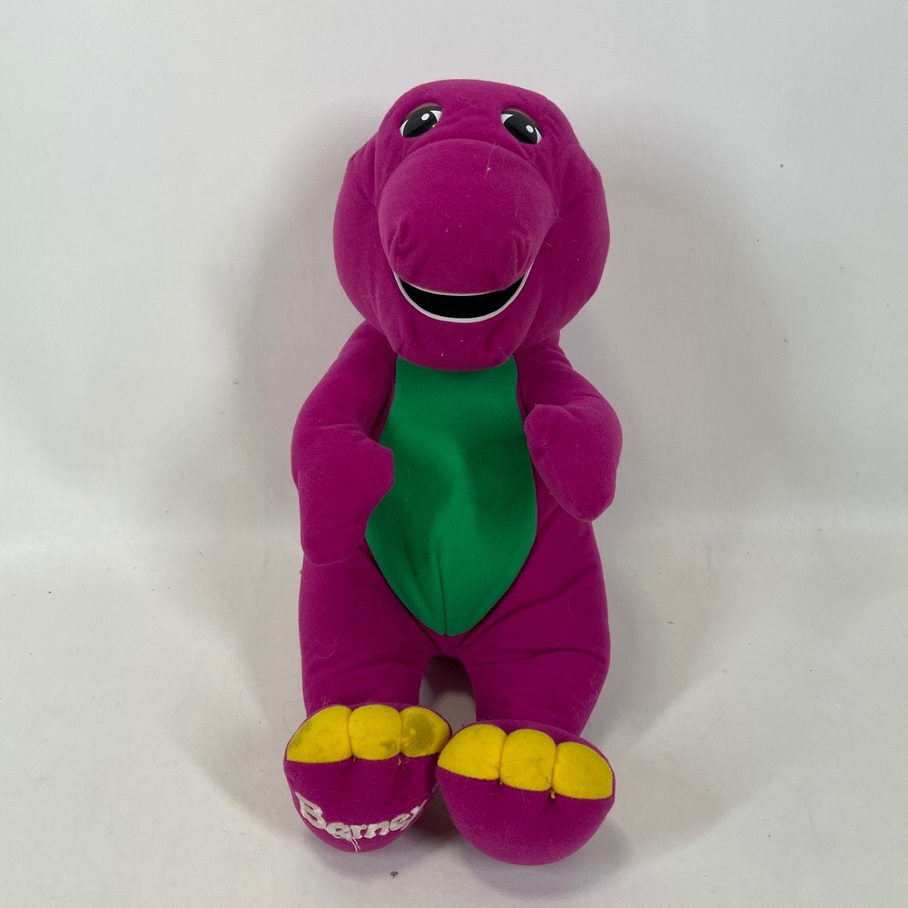 Vintage Playskool Barney the Dinosaur Talking‎ Plush Toy 1990s Tested Works